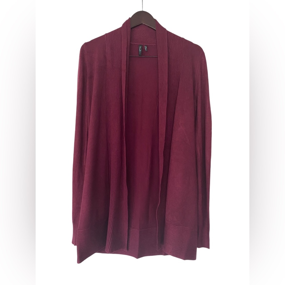 Marciano Berry Purple Open Front Long Cardigan - Size XS